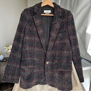 Isabel Etoile Marant checked tweed blazer